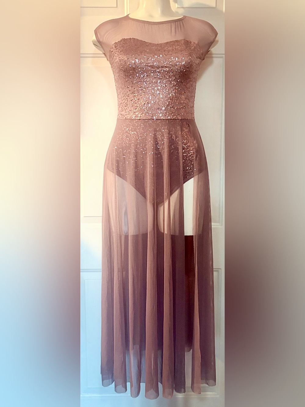 Weissman "Into the Meadow" cap-sleeve lyrical dance dress costume size MA